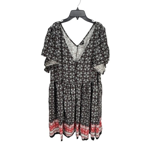 Torrid NWT Plus Size 3X Black Floral Fit & Flare Boho Knit Dress Whimsygoth - Picture 12 of 12